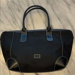 MX Black Poly Canvas Bag Side Pockets PVC trim